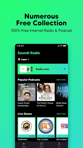 Soundi Radio: Free Talk Show, Music, FM & Podcasts screenshot 1