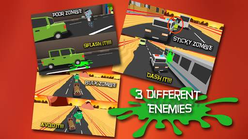 Blocky Zombie Highway screenshot 3