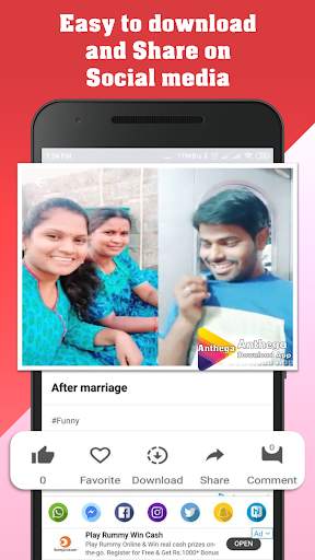 Anthega - Telugu video status app screenshot 2