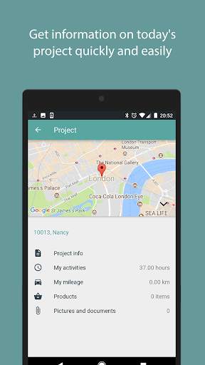 Intempus time registration screenshot 5