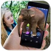 Elephant on Screen Funny Joke icon