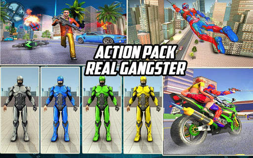 Rope Hero Robot Game – Vice Town Crime Simulator screenshot 5