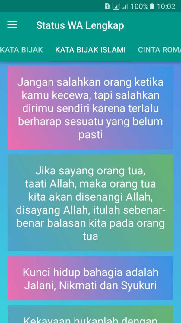 Status WA Lengkap - Keren dan Lucu screenshot 7