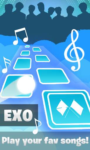 EXO Tiles Hop - EDM Music Game 2021 screenshot 1