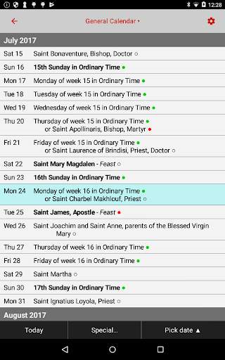Catholic Calendar: Universalis screenshot 5