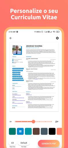 ResumeX: criador currículo cv screenshot 3