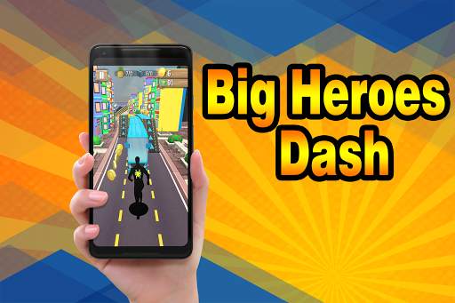 Big Heroes Dash - Endless Racing & Running Game скриншот 2