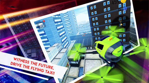Drone Taxi Simulator - Flying Car Racing screenshot 2