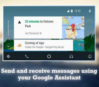 Guide For Android Auto Maps Media Messaging Voice screenshot 2