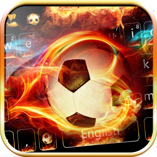 ikon Api Sepakbola Keyboard Tema