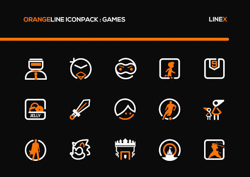 OrangeLine IconPack : LineX screenshot 6