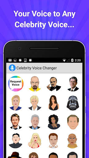Celebrity Voice Changer Lite screenshot 1