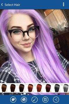 Hair Color Changer Effect 4 تصوير الشاشة