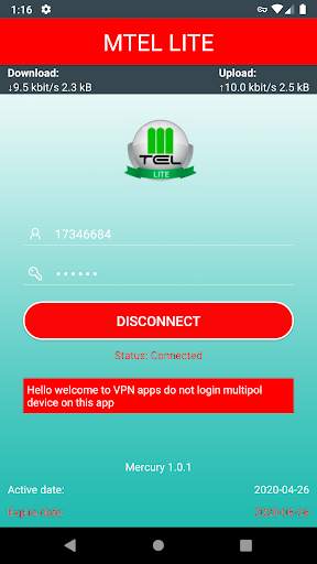 Mtel Lite VPN screenshot 5