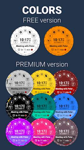 Calendar Watch Face स्क्रीनशॉट 3
