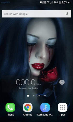 Sad Tears Live Wallpaper screenshot 2