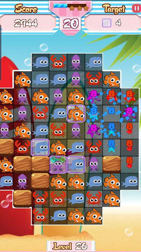 Sea Animal Crush - Fun Bomb Blast screenshot 5