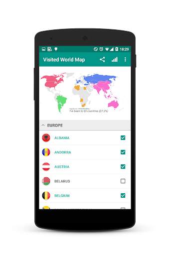 Visited World Map screenshot 1