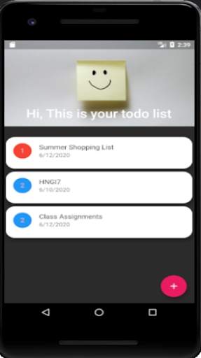 Todo App 2 تصوير الشاشة