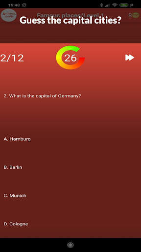 Geography Trivia Quiz world capitals - Travel Game screenshot 5