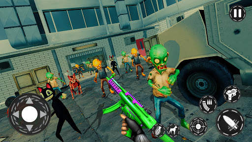 Cartoon Zombie Dead Strike zombie sniper Hunter screenshot 1