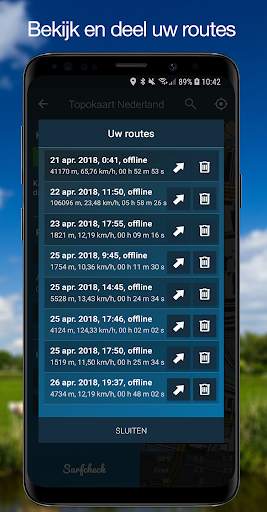 Topographical app, GPS Tracker - the Netherlands screenshot 3