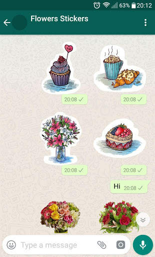 Blumen-Aufkleber für WhatsApp screenshot 4