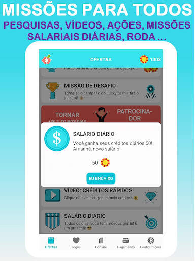 LuckyCash - Ganhe dinheiro e vales reais! screenshot 8