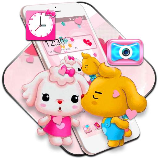 Cute Pink Cartoon Couple Theme 1.1.3