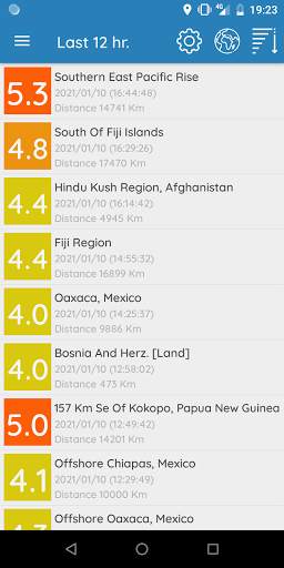 Earthquake Notifier: Latest Earthquake Alerts screenshot 1
