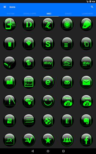 Green Glass Orb Icon Pack screenshot 21