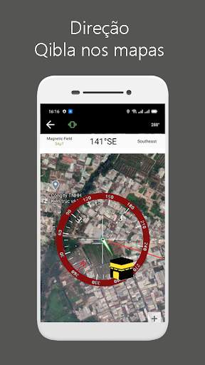 Bússola Qibla - direção Qibla screenshot 2