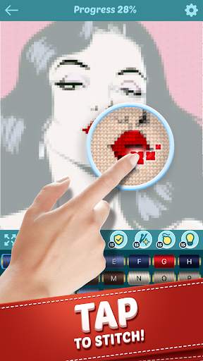 Cross Stitch - Color by Letters Pixel Art Game screenshot 4