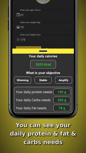 Calculate your calories - daily protein carbs fat screenshot 5