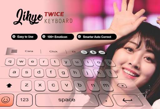 Jihyo Twice Theme Keyboard screenshot 1