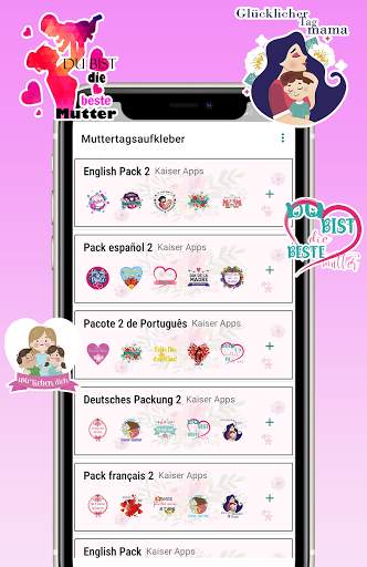 🌸👩‍👦Stickers Muttertag für WhatsApp screenshot 2