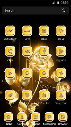 Black Golden Rose Theme screenshot 3