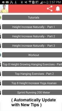 Height Increase Home Workout Tips screenshot 1