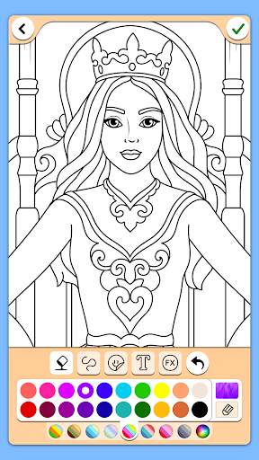 Prinses kleurboek screenshot 1