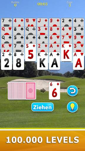 Golf Solitär Kartenspiel screenshot 3