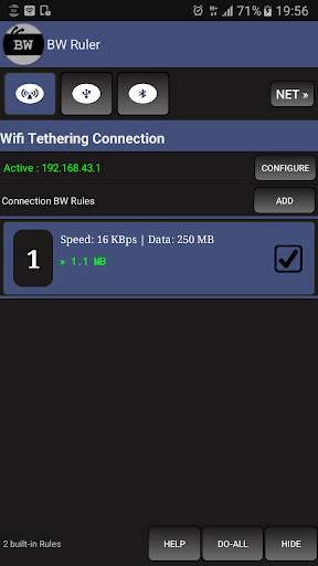 Bandwidth ruler screenshot 4