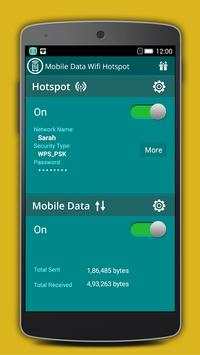Mobile Data Wifi HotSpot Free screenshot 1