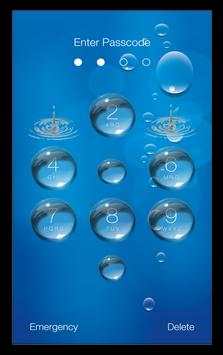 Lock Screen - Water Droplet screenshot 2