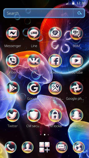 aquatic Jelly Fish Theme screenshot 5