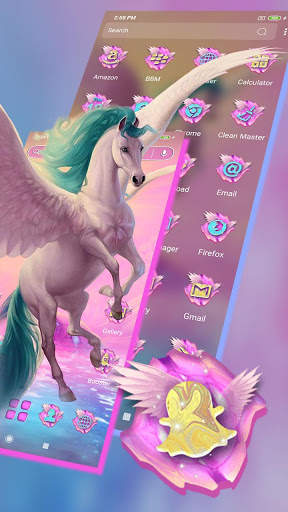 Pink Unicorn Launcher Theme screenshot 1