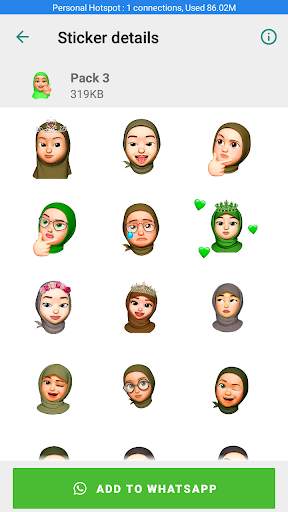 Memoji Hijab Stickers screenshot 6