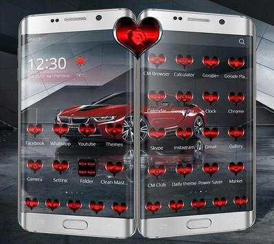 Luxury car Theme Black red screenshot 3