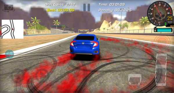 Realistic Car Racing Drift Game Civic screenshot 4