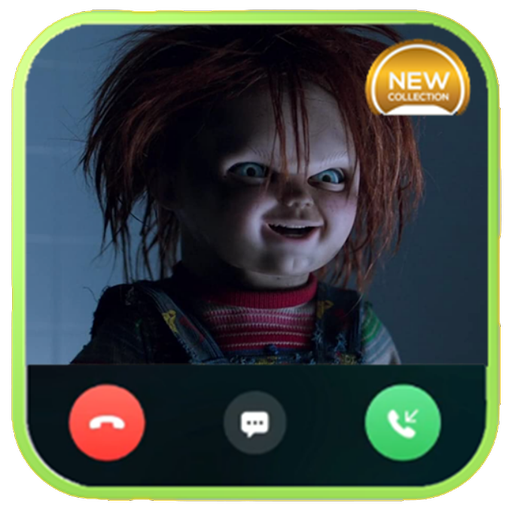 fake Chucky doll call icon