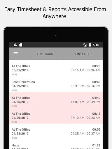 Timeero Time Clock App - GPS, Timesheet & Mileage 13 تصوير الشاشة